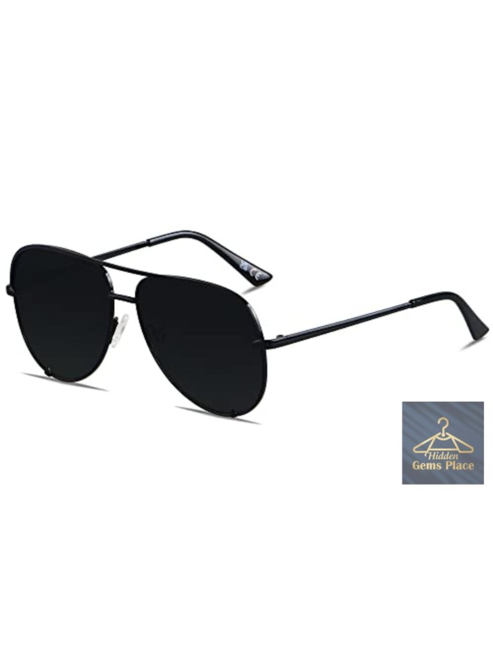 Oversized Aviator Sunglasses UV400 Metal Frame Unisex